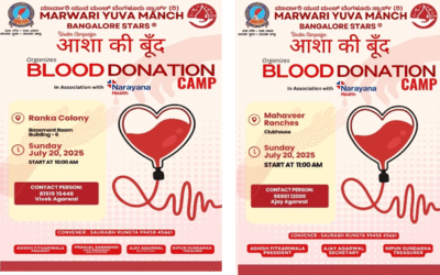Aasha Ki Boond: 2 Blood Donation Camps